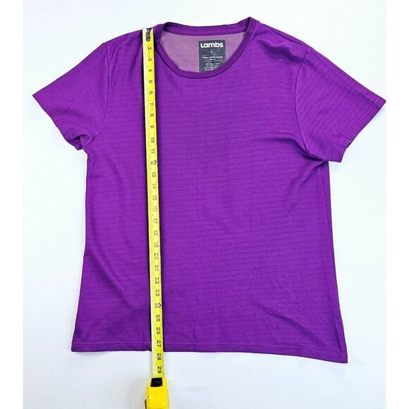 Lambs Size Large Purple Limited Edition 168/250 Women's Short Sleeve Logo Tee - Picture 2 of 8